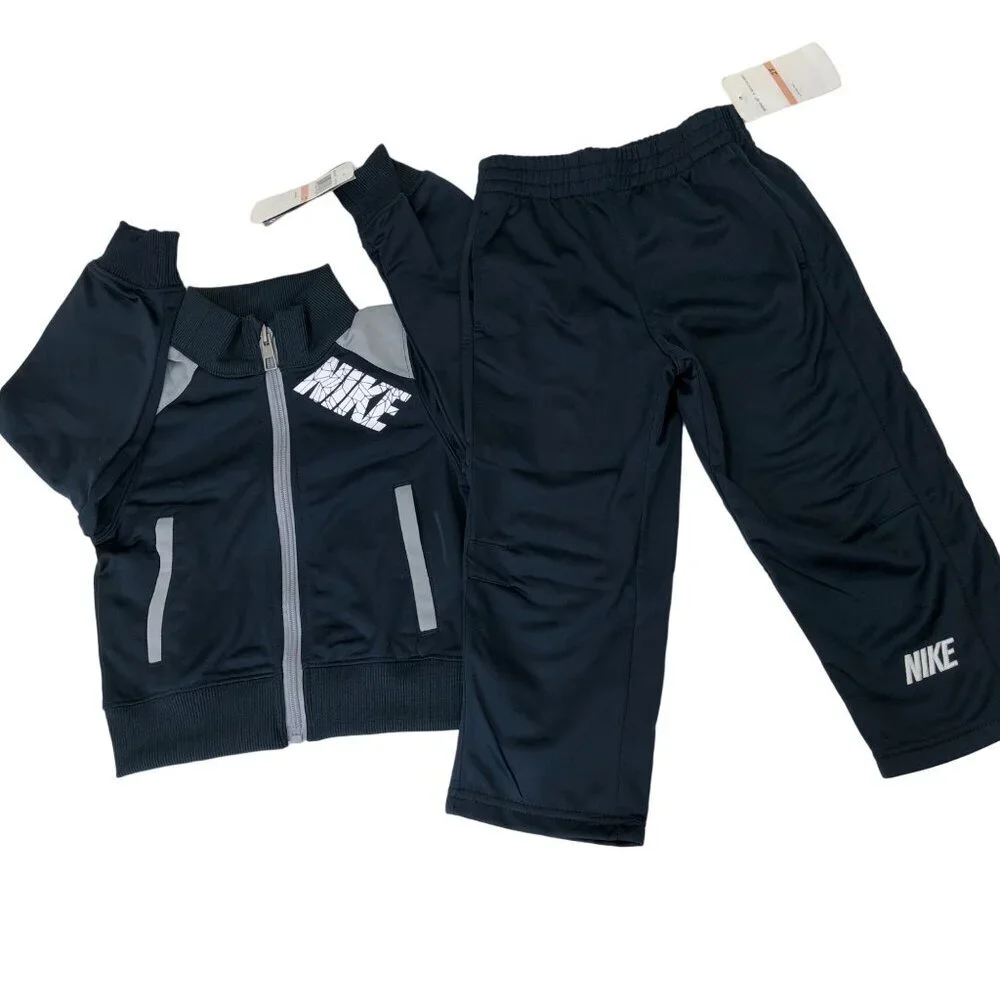 NIKE BOYS TRICOTT HOODIE & PANTS SET SZ 2T NEW WITH TAG - Picture 1 of 8